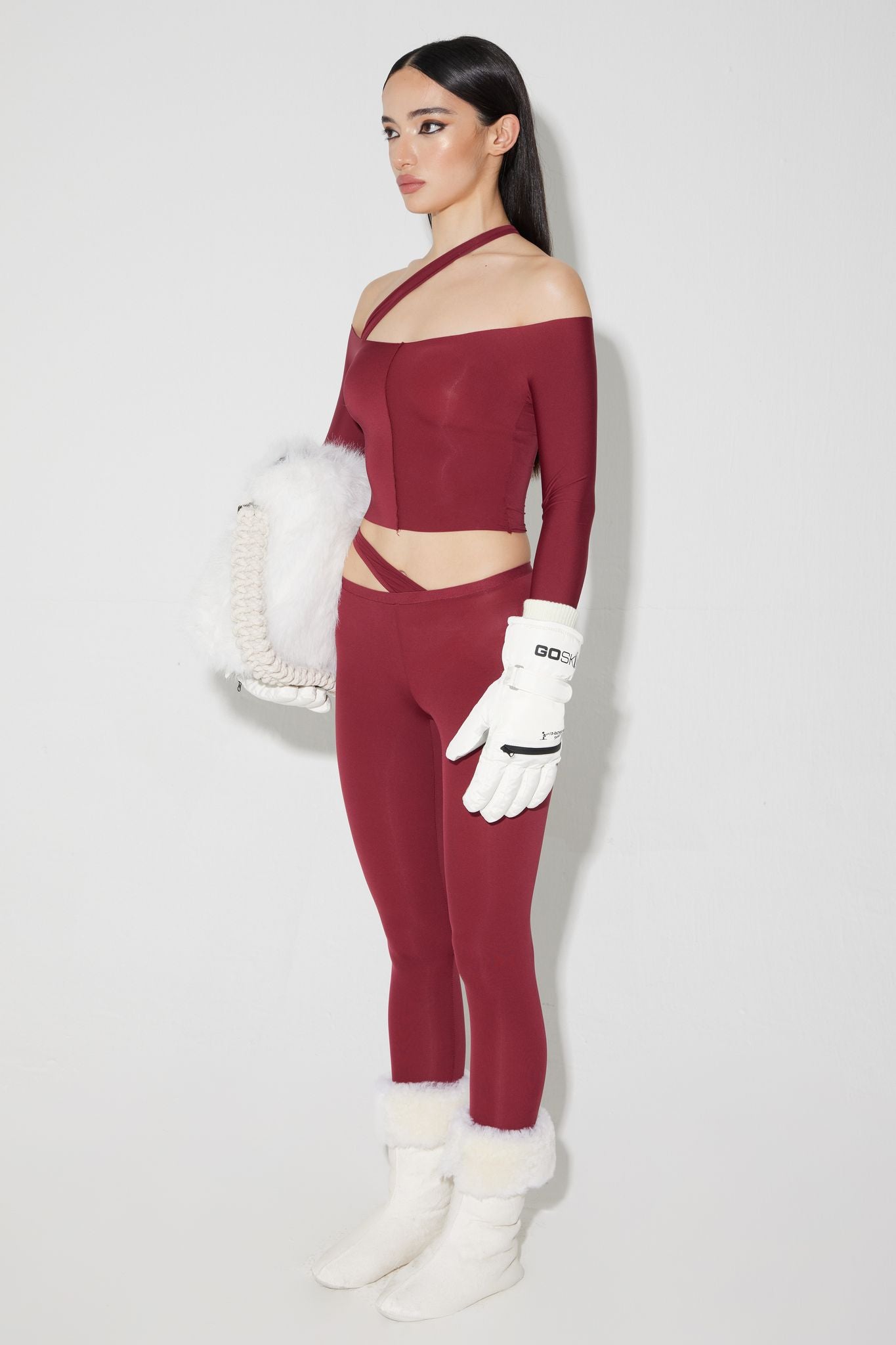 Hiko Leggings - Burgundy