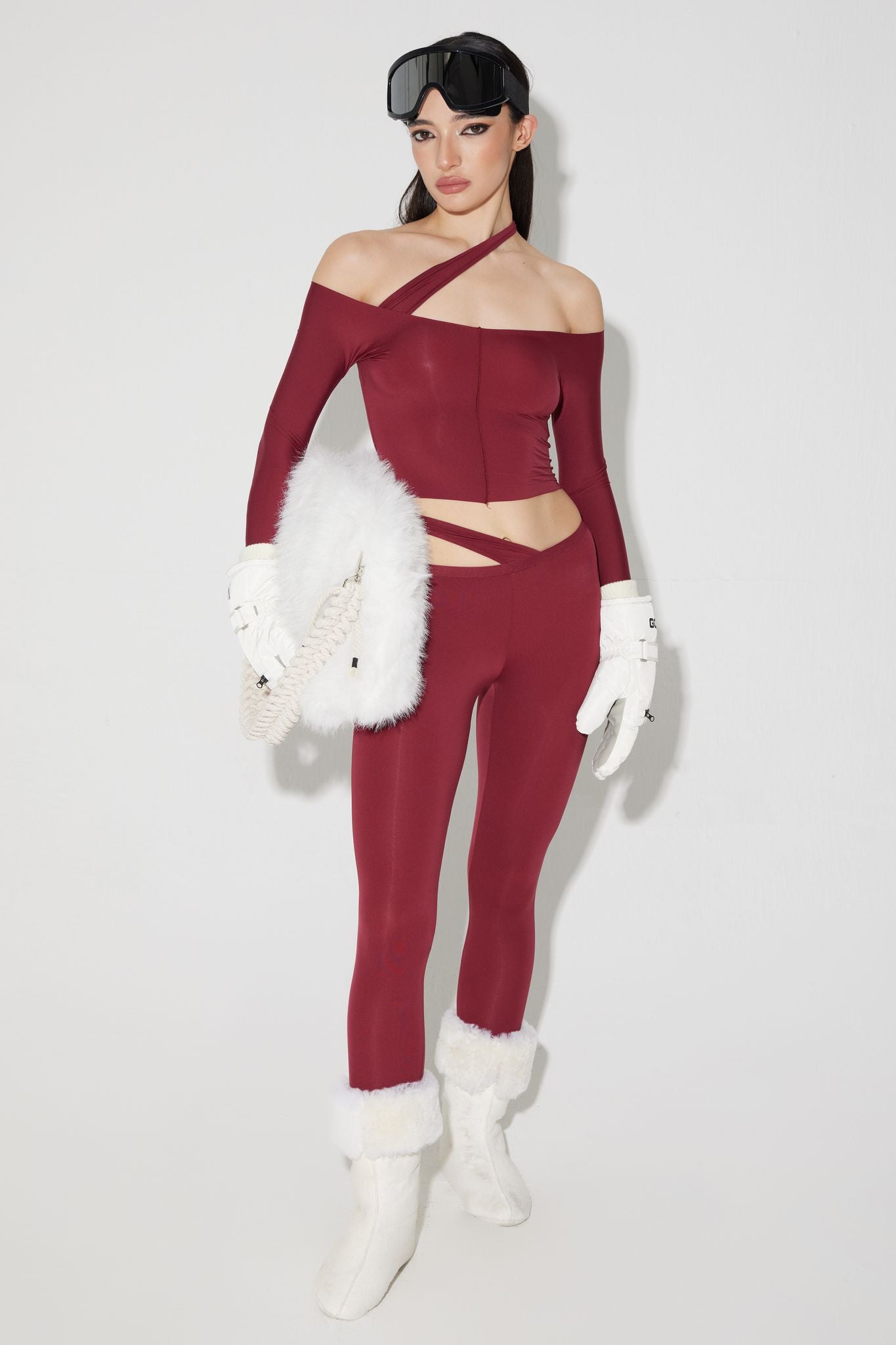 Hiko Leggings - Burgundy