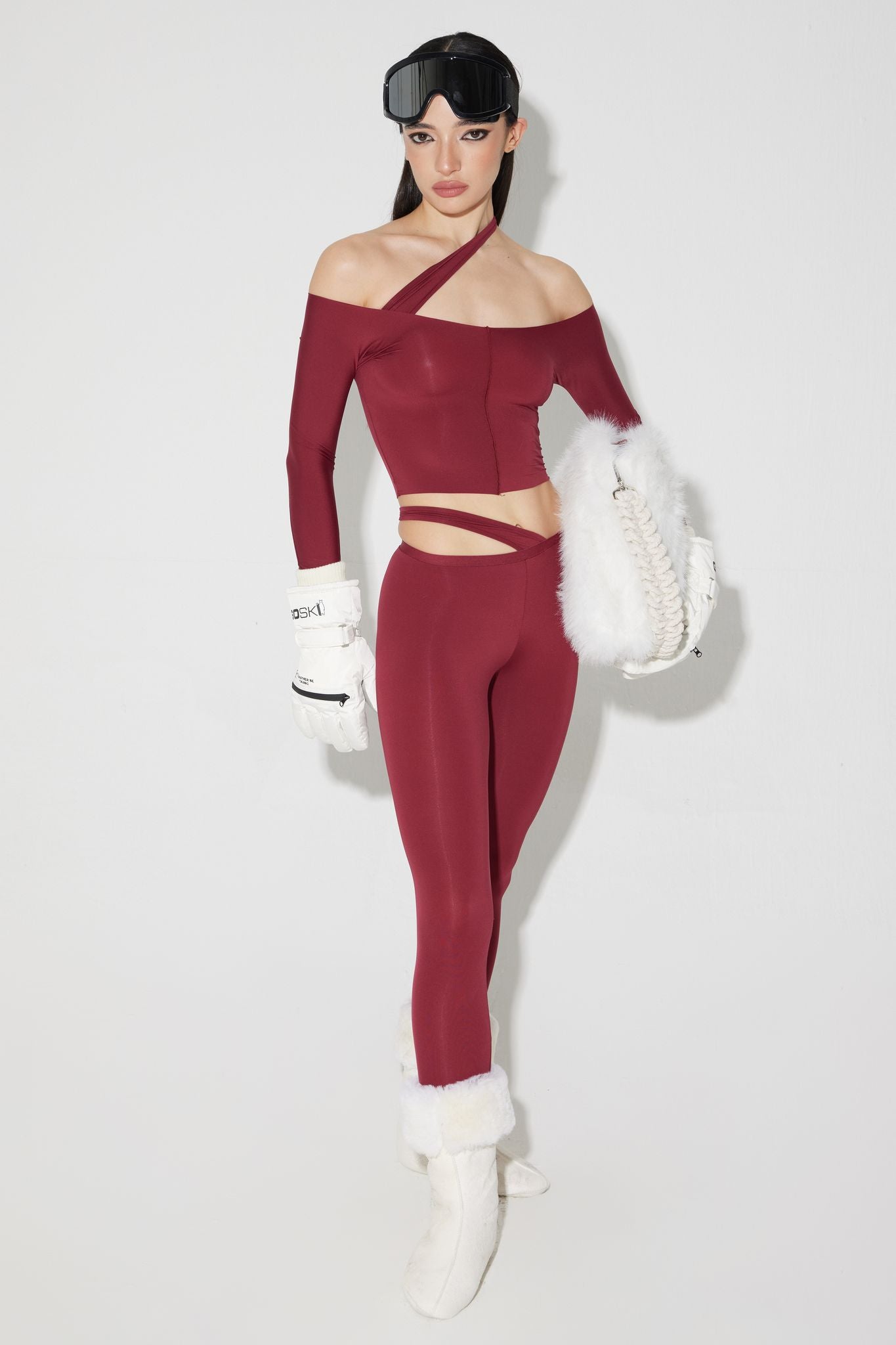 Hiko Leggings - Burgundy