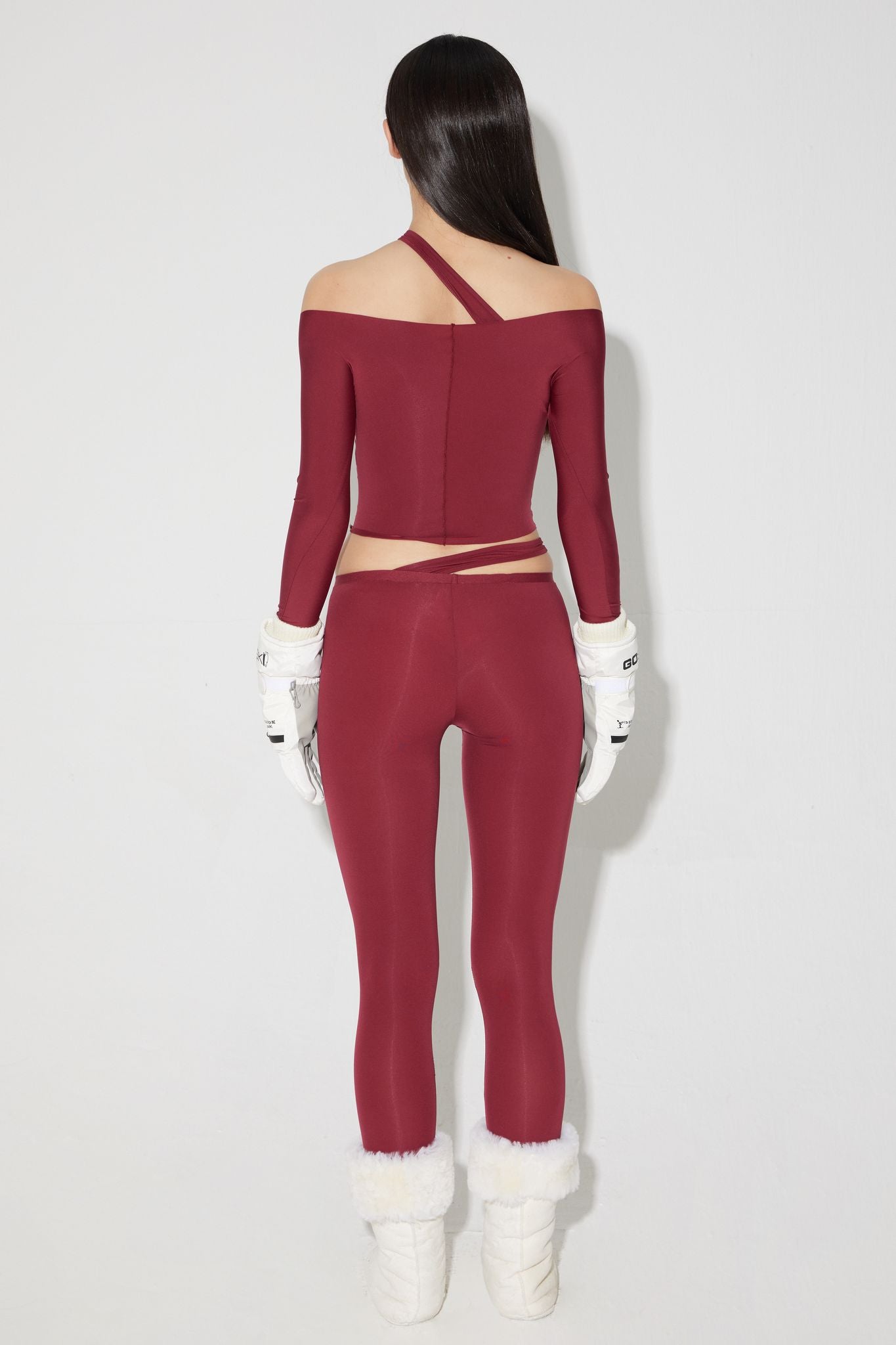 Hiko Leggings - Burgundy