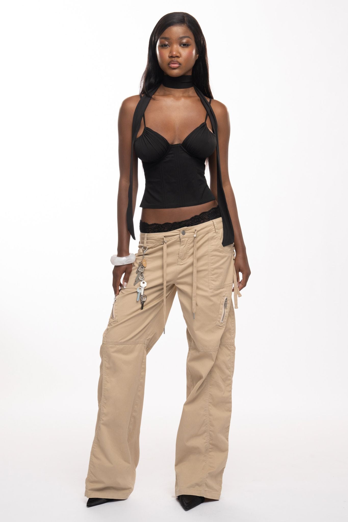 Maddie Corset Top - Black