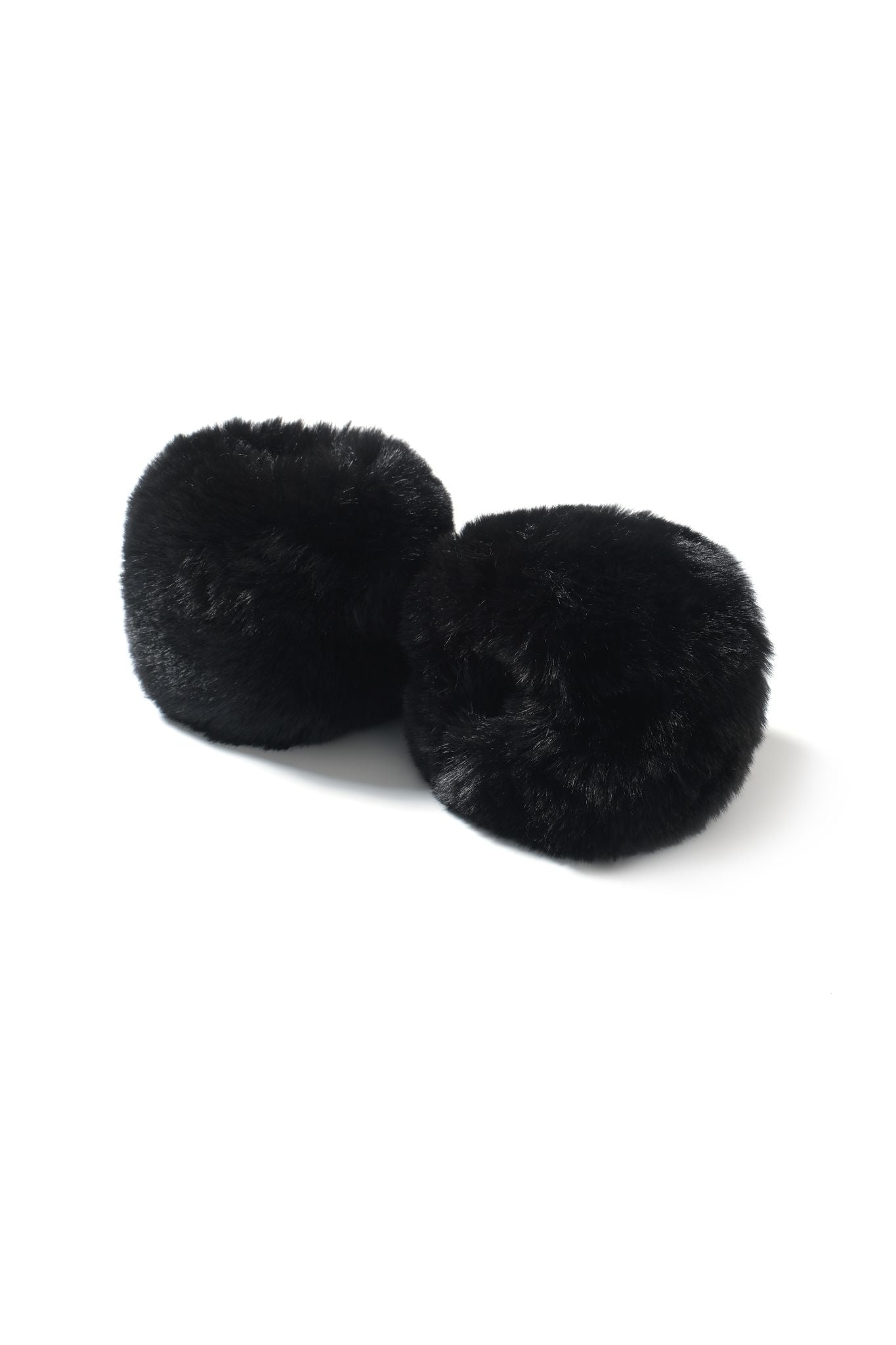 Minkra Faux-Fur Cuffs - Black