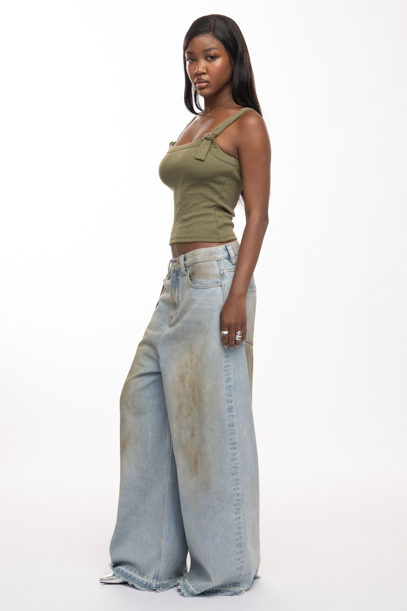 Nia Tank Top - Olive