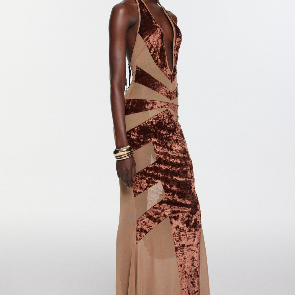 Ginevra Dress - Brown