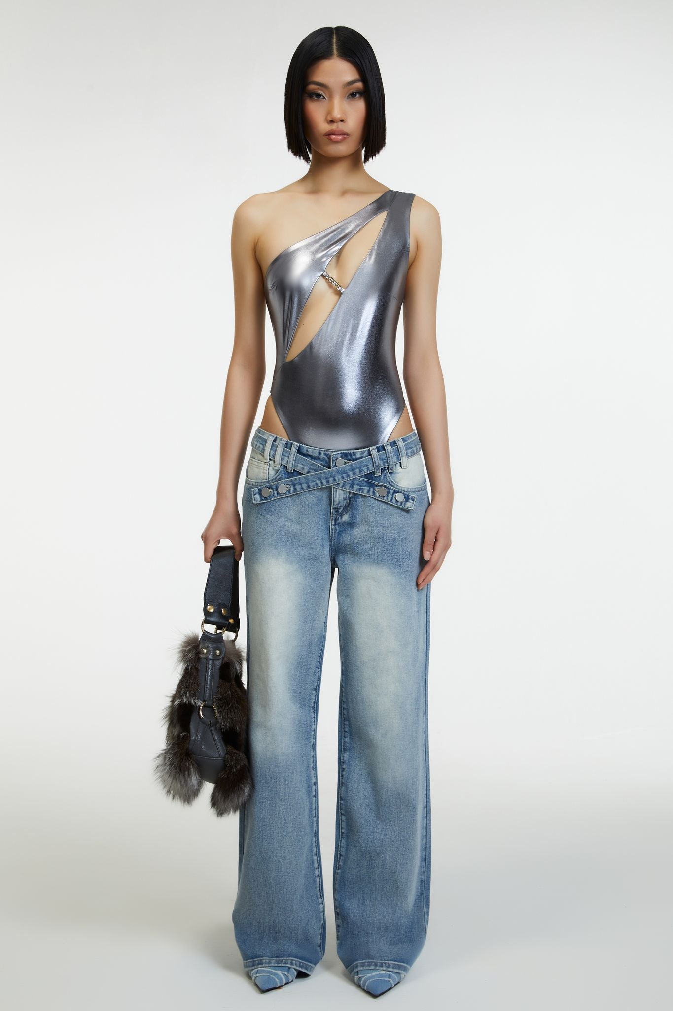 
                  
                    Trysta Bodysuit - Space Grey
                  
                