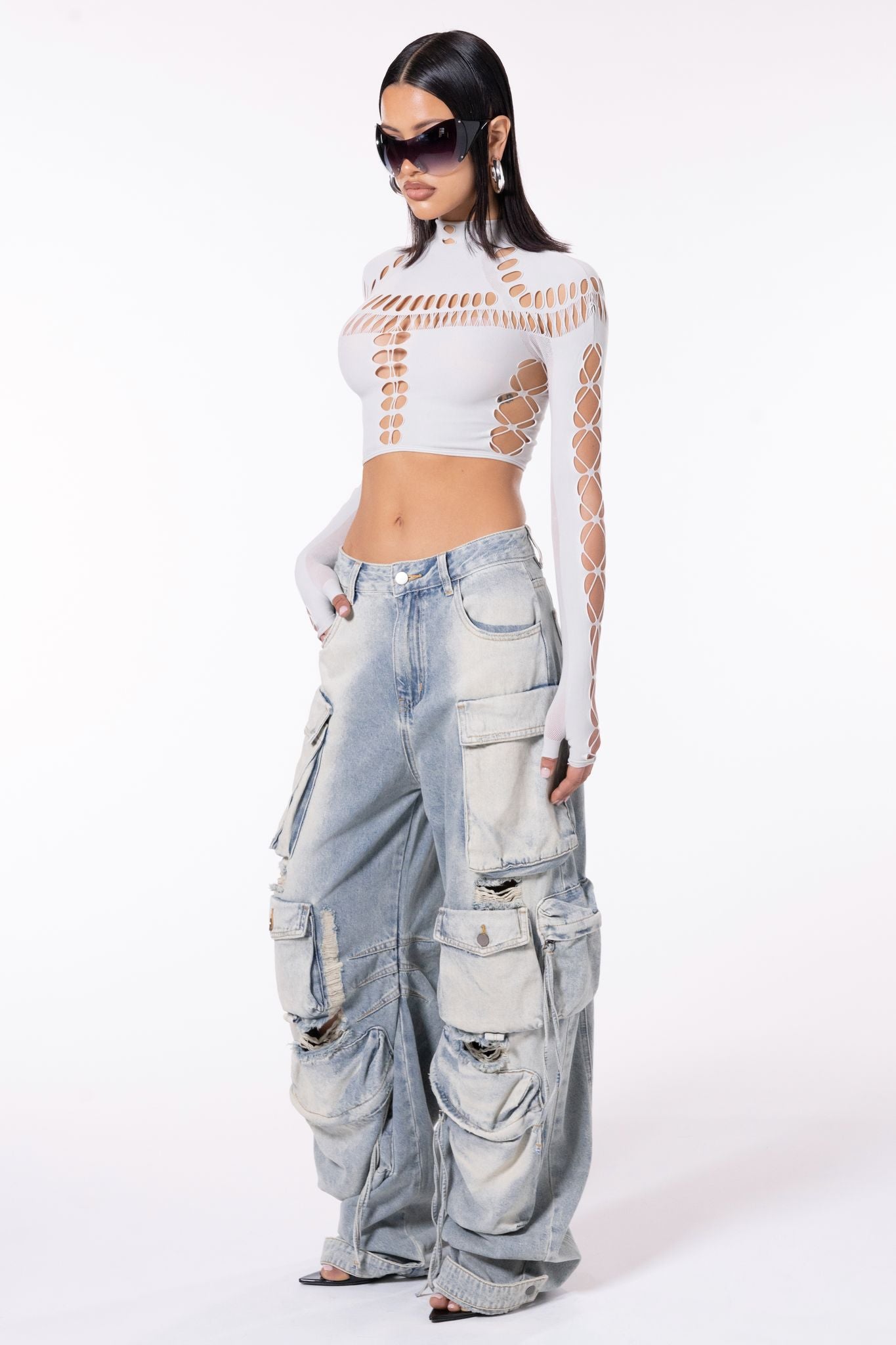 
                  
                    Pixley Jeans - Ripped Denim
                  
                