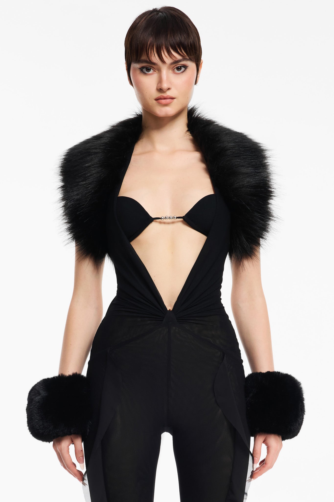 Minkra Faux-Fur Cuffs - Black – THE KRIPT