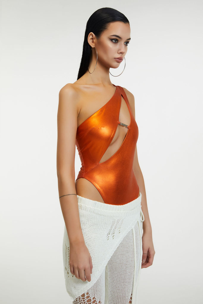 Trysta Bodysuit - Flame Orange