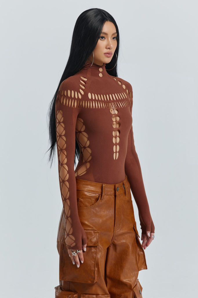 Beckett Bodysuit - Brown