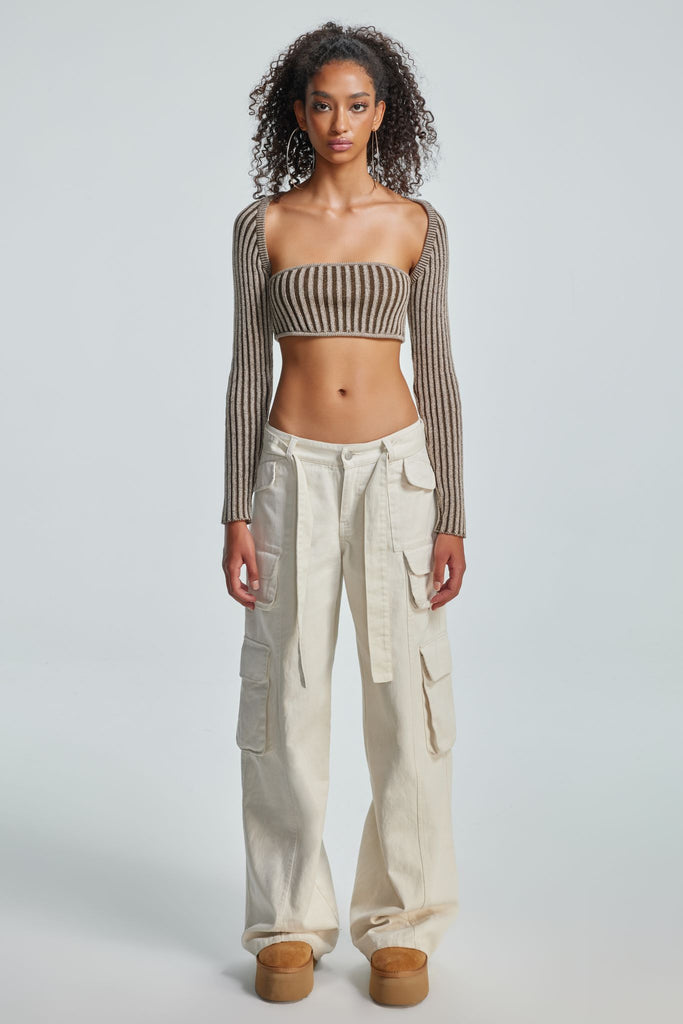 Elvira 2 Piece Top - Coffee