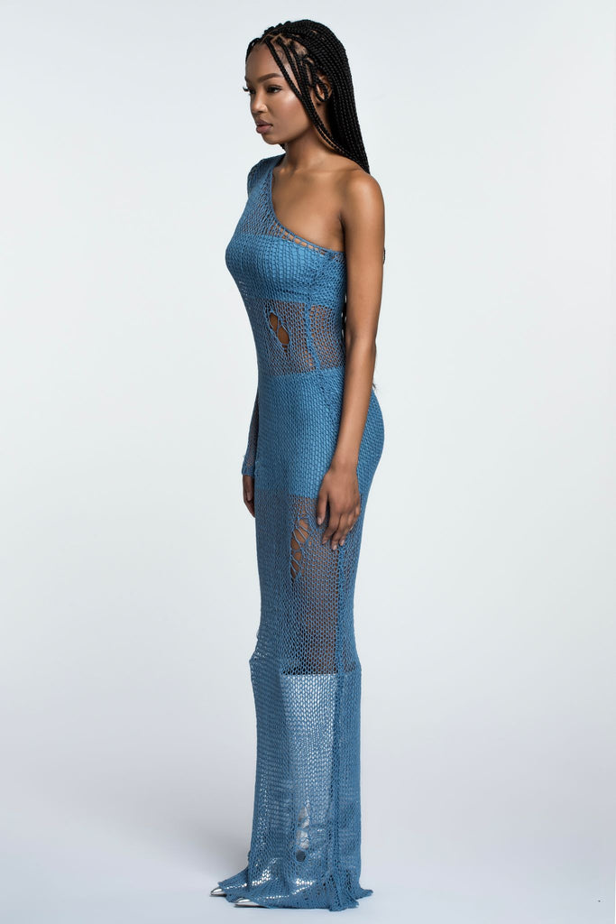 Kaida Dress - Denim Blue