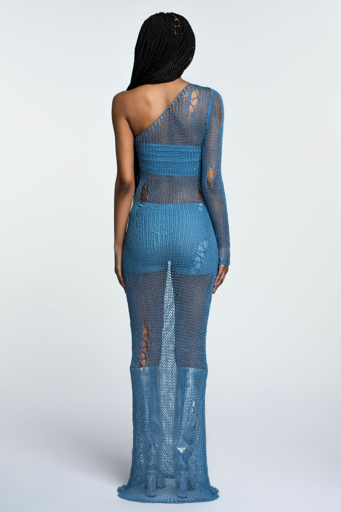 Kaida Dress - Denim Blue