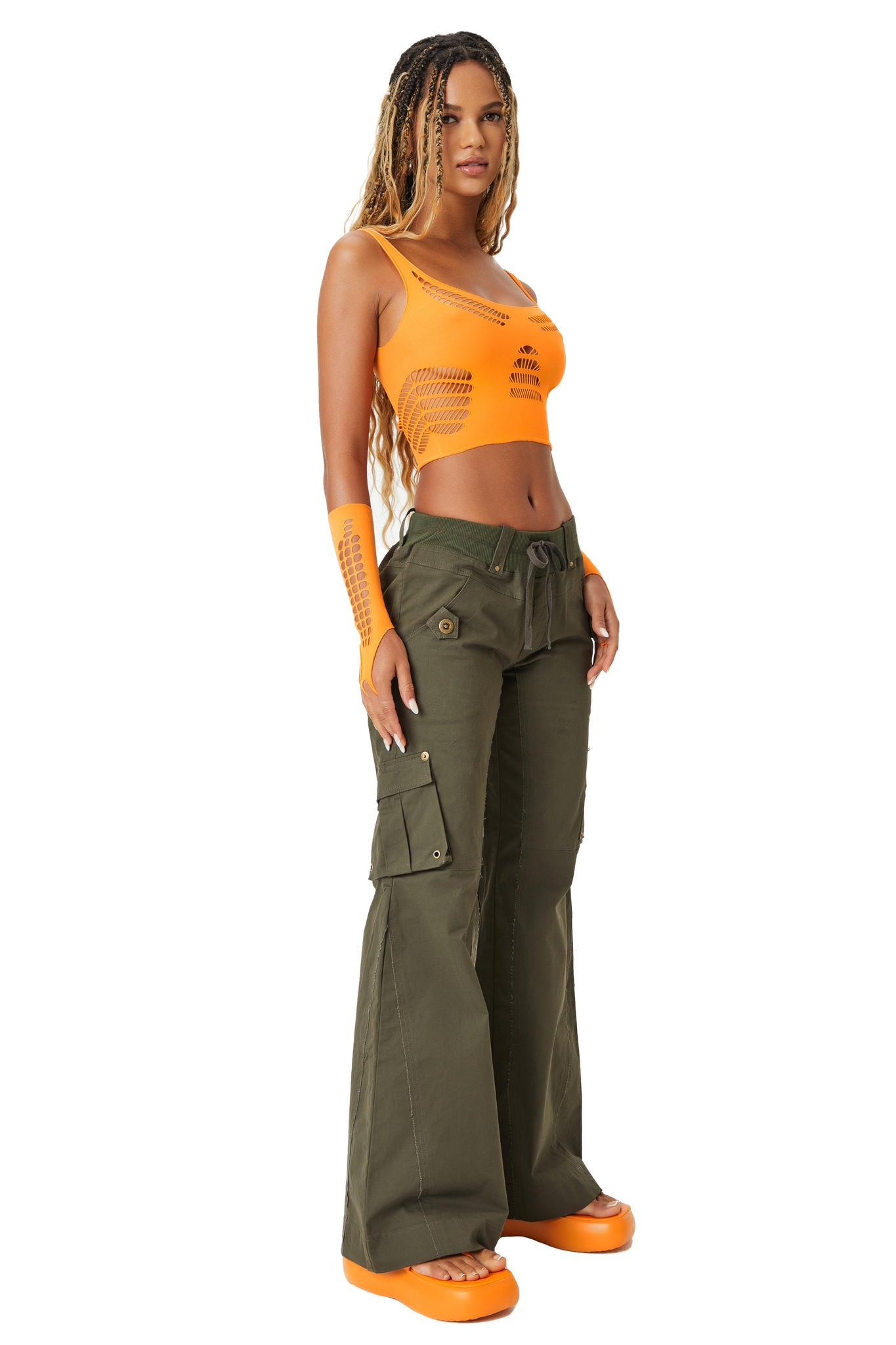 
                  
                    Prilla Cargo Pants - Olive
                  
                