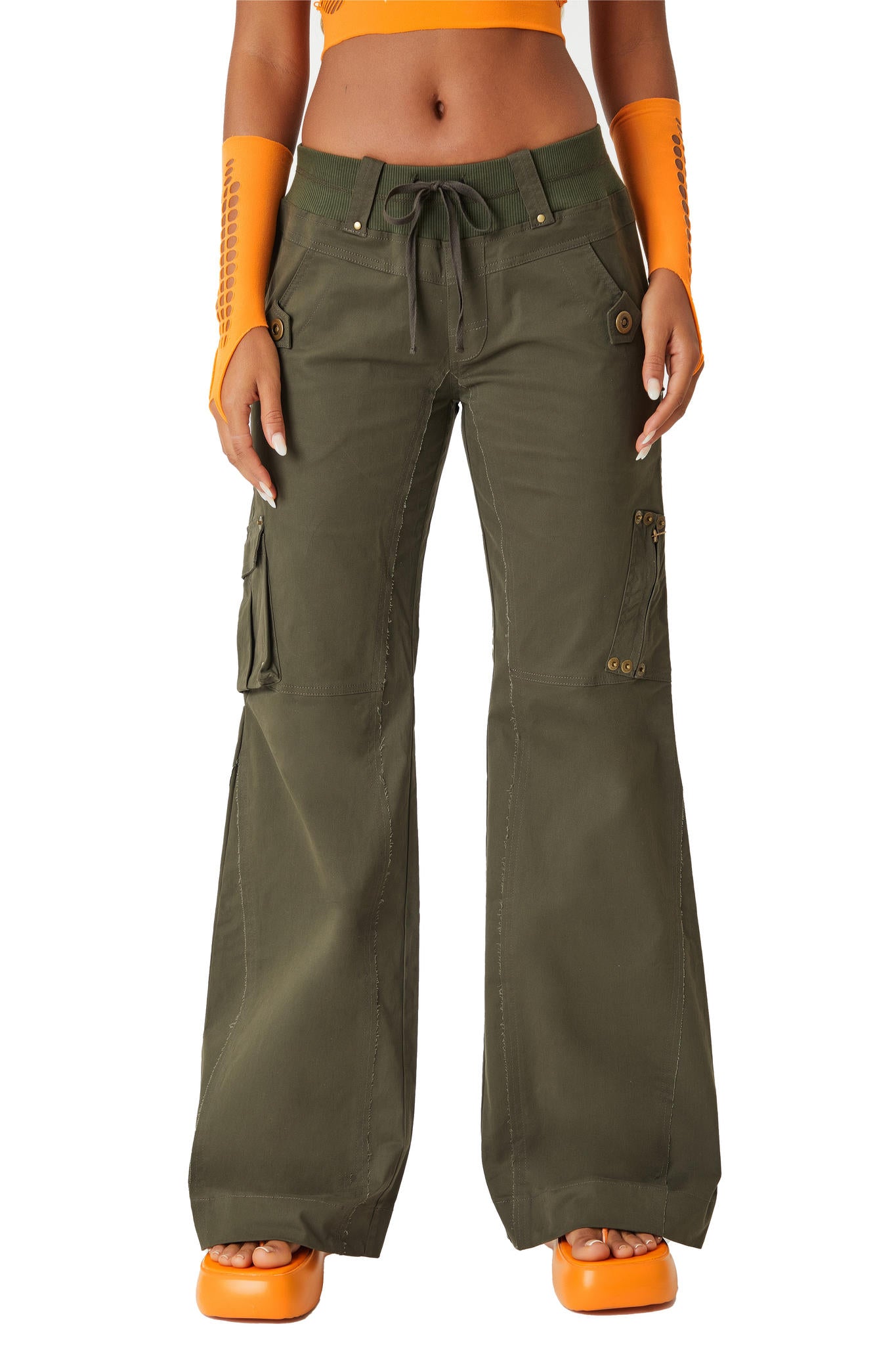 
                  
                    Prilla Cargo Pants - Olive
                  
                