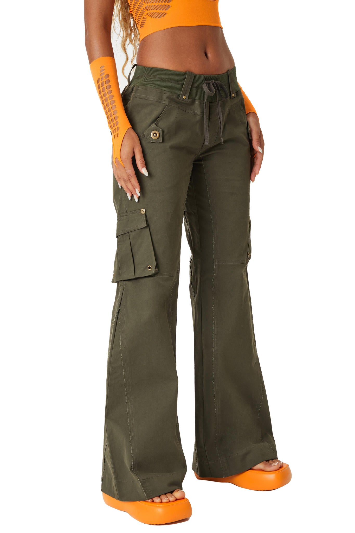 
                  
                    Prilla Cargo Pants - Olive
                  
                