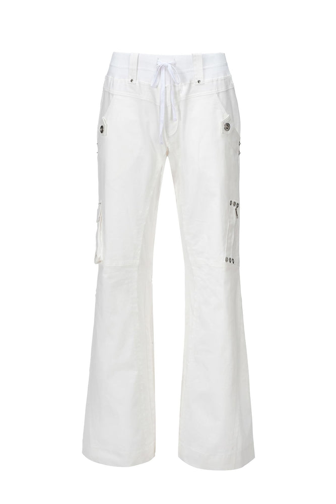 Prilla Cargo Pants - White